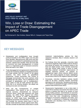 Win, Lose or Draw: Estimating the  Impact of Trade Disengagement on APEC Trade